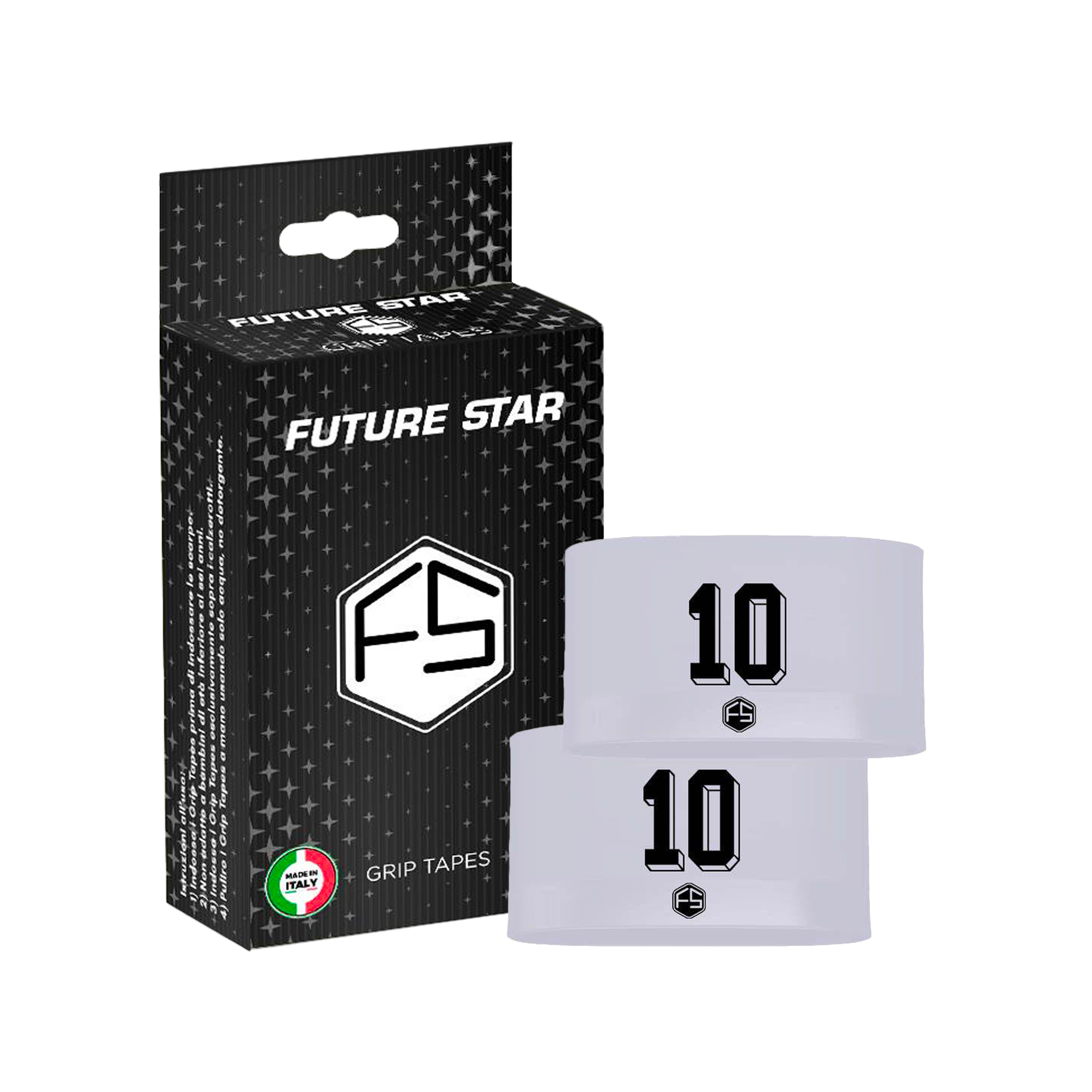 FUTURE STAR® Fascia di sostegno in silicone per parastinchi e calzerotti - White